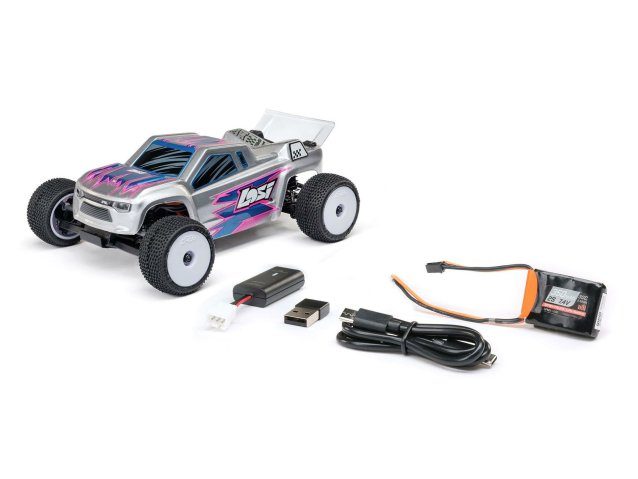 silver 1/28 Micro-T 2WD Stadium Truck RTR - Cars - view 3