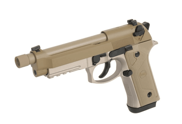 SRC M92 SR9A3 Gas Blowback Pistol (Dual Powered - Tan) - All Airsoft Gas Pistols - view 3