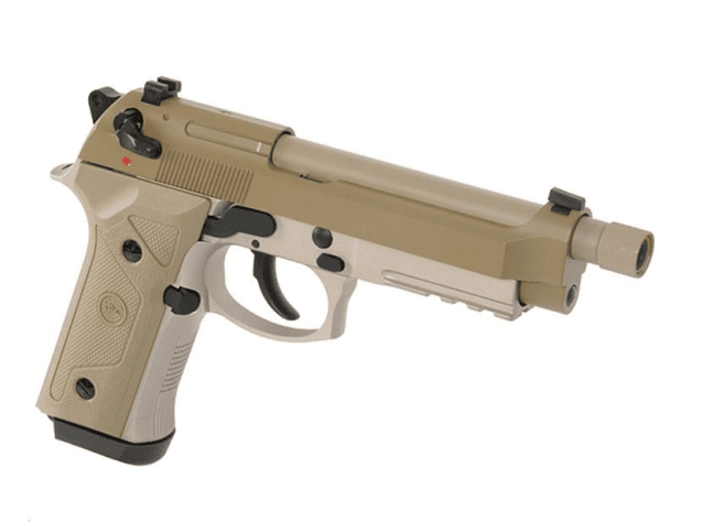 SRC M92 SR9A3 Gas Blowback Pistol (Dual Powered - Tan) - All Airsoft Gas Pistols - view 2