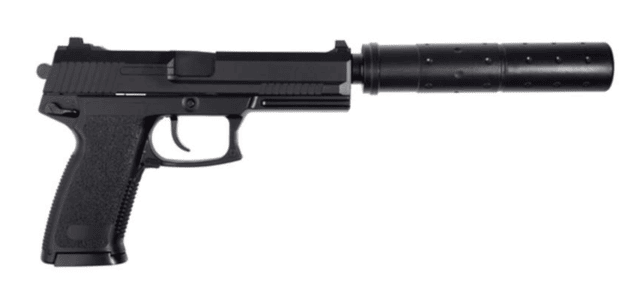 Saigo 23 Socom Gas Pistol with Silencer - Airsoft mk23 Socom Pistol