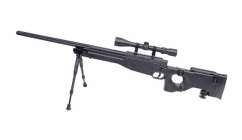 Well MB08 L96 Spring Sniper Rifle (Upgraded Steel Parts - Nylon Body - with Scope and Bipod)