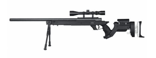 Well MB05 MK96 Spring Sniper Rifle (Upgraded Steel Parts - Nylon Body - with Scope and Bipod) - Well