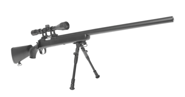 Well MB03 VSR10 Spring Sniper Rifle (Upgraded Steel Parts - Nylon Body - with Scope and Bipod) - Well - view 2