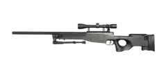 Well MB01 L96 Spring Sniper Rifle (Upgraded Steel Parts - Nylon Body - with Scope and Bipod)