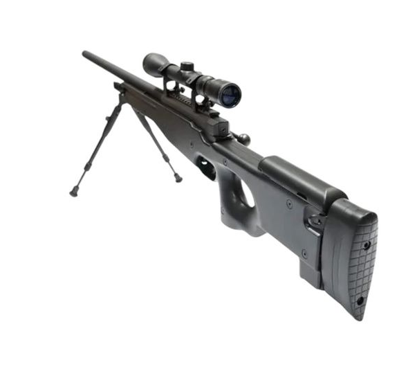 Well MB01 L96 Spring Sniper Rifle (Upgraded Steel Parts - Nylon Body - with Scope and Bipod) - Well - view 2
