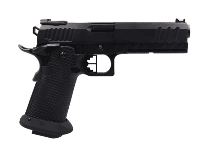 Armorer Works Custom Black Ace Hi-Capa GBBP (Black Slide - Black Barrel - AW-HX2033) - Airsoft Hi Capa Pistols - view 8