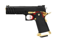 Armorer Works Custom Hi-Capa GBBP (Black Slide - Gold Barrel - Fully Auto. - AW-HX2032)
