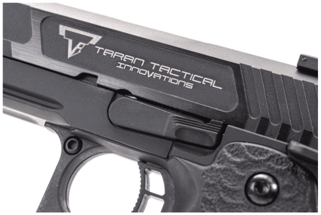 EMG x Armorer Works x Taran Tactical International Distinct JW3 Combat Master GBBP (FULLY AUTO. - TTI - Full Metal - Black - TT-CM0103) - Airsoft Hi Capa Pistols - view 4