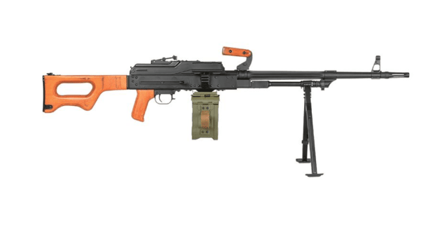 A&K PK Support Rifle (Real Wood Grip and Stock) - Airsoft Support Rifles - view 2