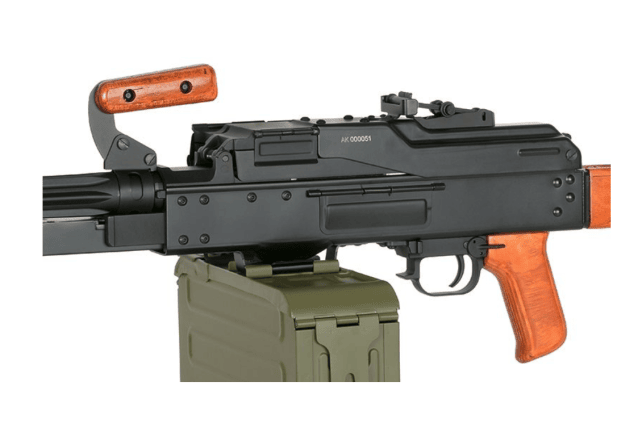 A&K PK Support Rifle (Real Wood Grip and Stock) - Airsoft Support Rifles - view 7