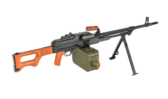 A&K PK Support Rifle (Real Wood Grip and Stock) - Airsoft Support Rifles - view 9