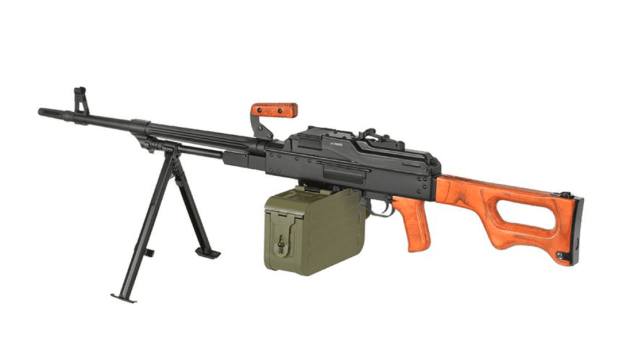 A&K PK Support Rifle (Real Wood Grip and Stock) - Airsoft Support Rifles - view 10
