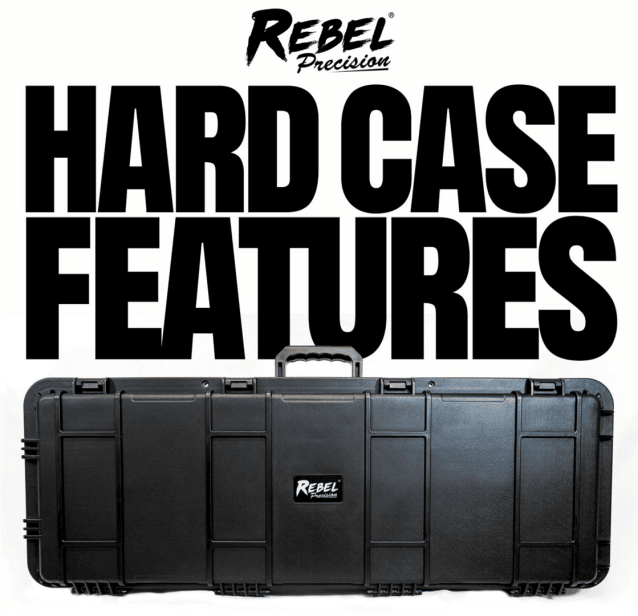Rebel Polymer 2 Wheeled XL Hard Case (Wave/PnP Foam) - IP67 Waterproof, Flight-Ready - Airsoft Hard Cases - view 6