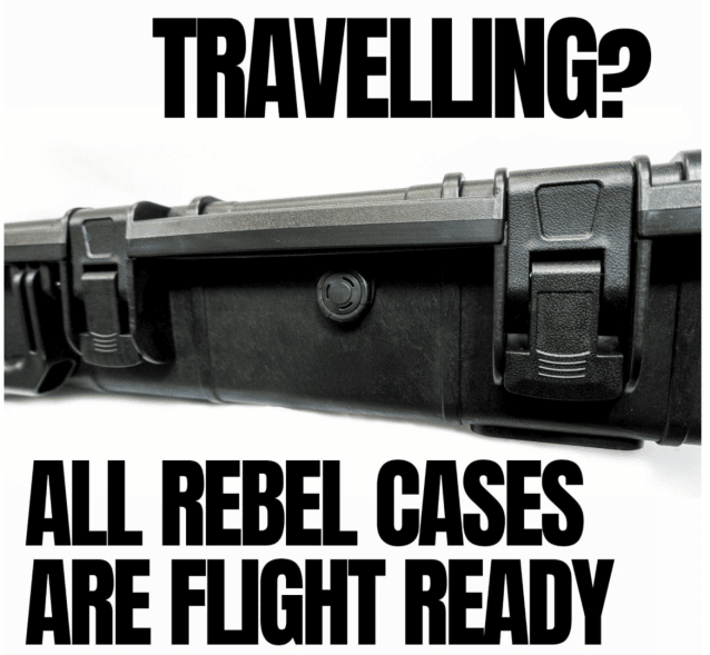 Rebel Small Polymer Hard Case (Wave/PnP Foam) - IP67 Waterproof, Flight-Ready - Airsoft pistol Hard Case - view 6