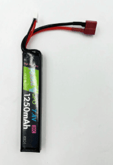 Rebel Battery - 1250mAh Lipo 7.4V 20C Stick - Deans