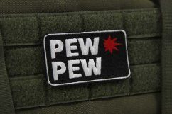 Velcro airsoft patch - pew pew