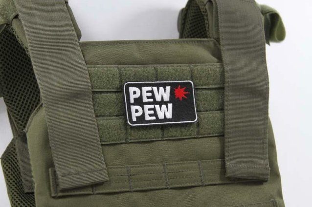 Velcro airsoft patch - pew pew - Airsoft Patches - view 2