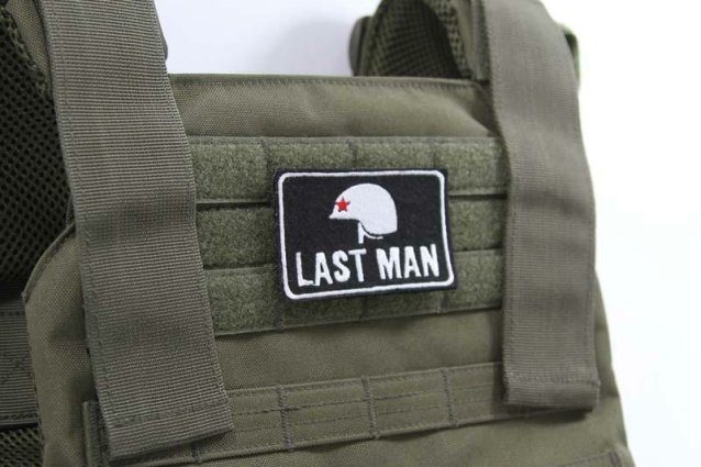velcro airsoft patch - last man - Airsoft Patches