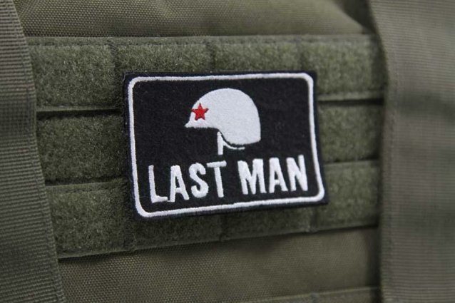 velcro airsoft patch - last man - Airsoft Patches - view 2