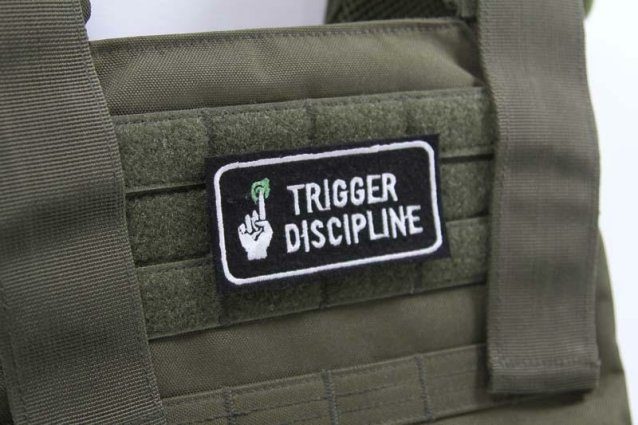 velcro airsoft patch - trigger discipline - Airsoft Patches - view 2