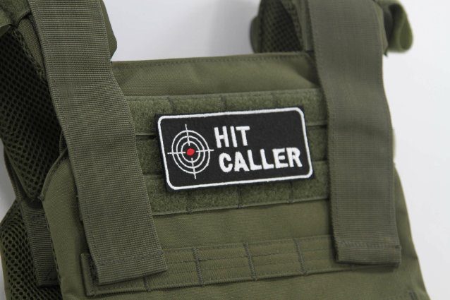 velcro airsoft patch - HIT CALLER - Airsoft Patches - view 2