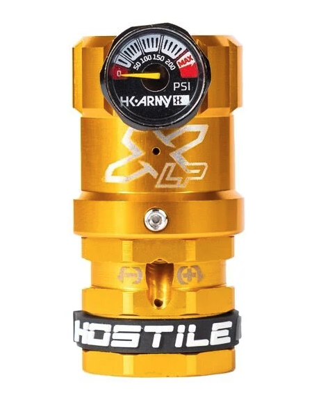 HK Army Hostile XLP Regulator - Side Port - Gold - Airsoft HPA Regulators - view 2