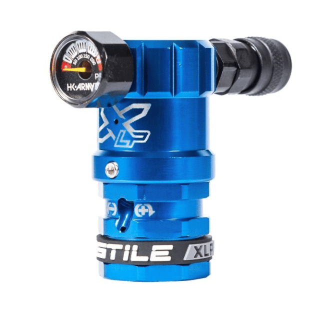 HK Army Hostile XLP Regulator - Side Port - Blue - Airsoft HPA Regulators