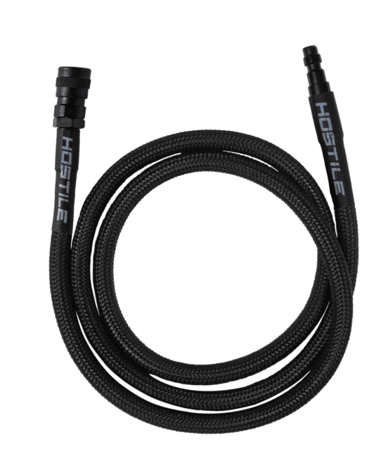 HK Army Hostile AWS Flex Remote Line 42" Hose - Black - Airsoft HPA Lines