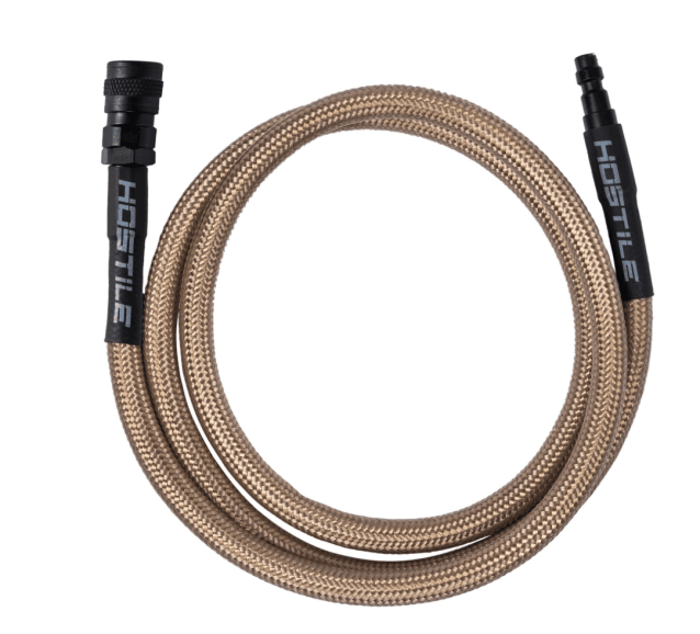 HK Army Hostile AWS Flex Remote Line 42" Hose - Gold - Airsoft HPA Lines