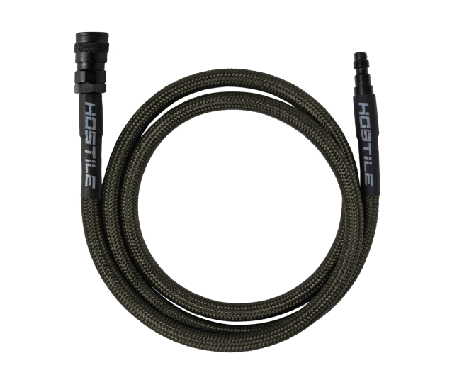 HK Army Hostile AWS Flex Remote Line 42" Hose - Olive - Airsoft HPA Lines