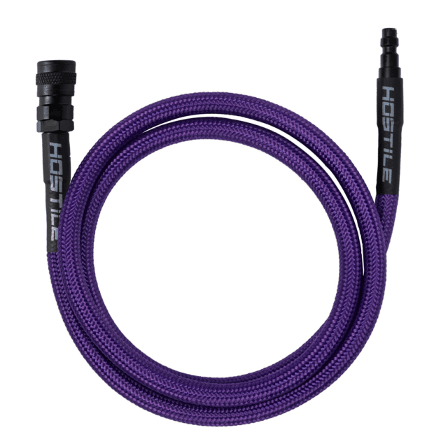 HK Army Hostile AWS Flex Remote Line 42" Hose - Purple - Airsoft HPA Lines