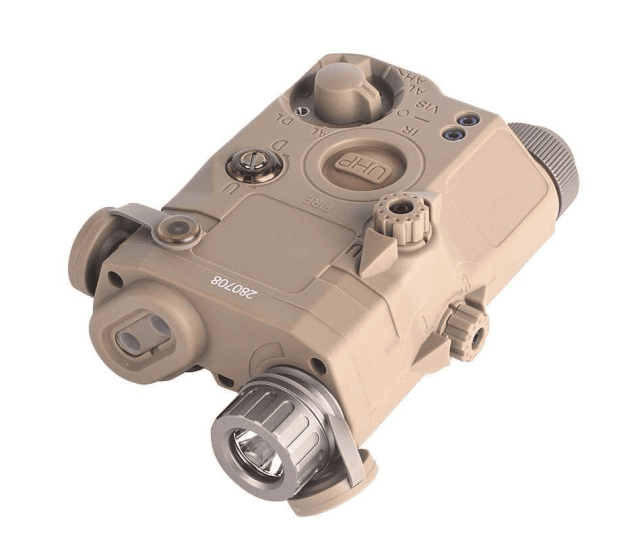 Rebel LA-5C UHP PEQ-15 (Red Laser) IR LED - Dark Earth - Airsoft Torches & Laser Units - view 2
