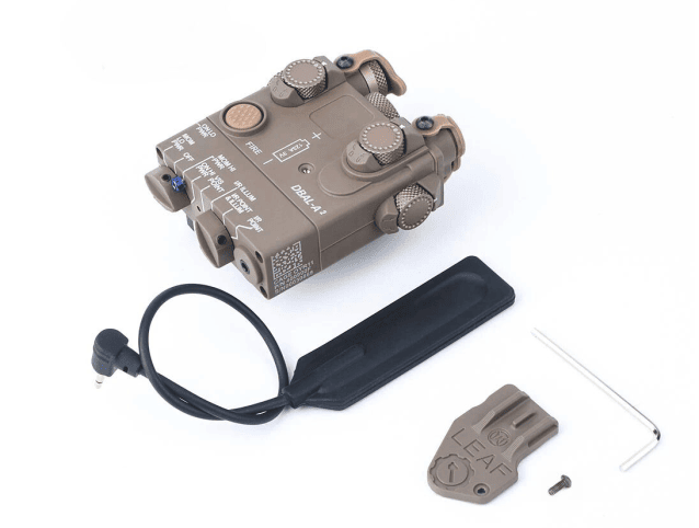 Rebel DBAL-A2 Dual Beam Aiming Laser (Red & IR) - Dark Earth - Airsoft Torches & Laser Units