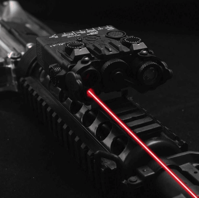 Rebel DBAL-A2 Dual Beam Aiming Laser (Red & IR) - Black - Airsoft Torches & Laser Units - view 4