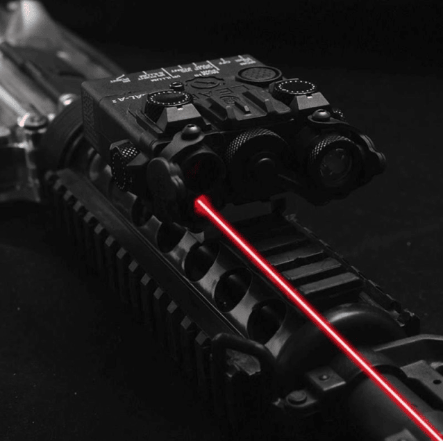 Rebel Aluminium DBAL-A2 Dual Beam Aiming Laser (Red & IR) - Black - Airsoft Torches & Laser Units - view 3