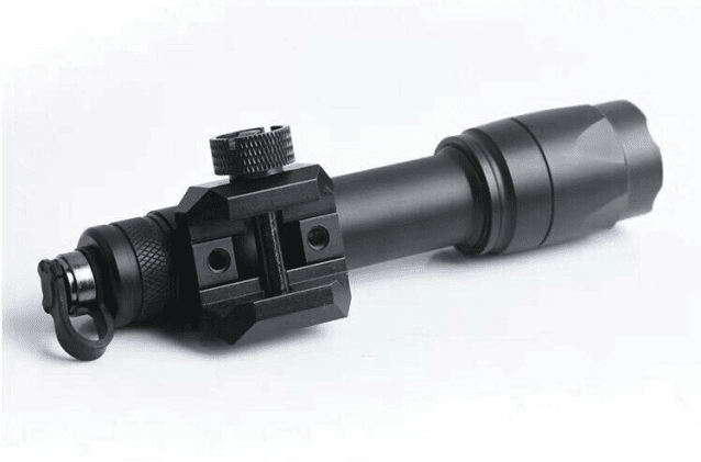 Rebel M600C 340 Lumen Tactical Flashlight + Dual Function Tape Switch - Black - Airsoft Torches & Laser Units - view 2