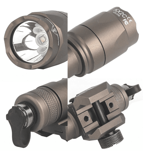 Rebel M600C 340 Lumen Tactical Flashlight + Dual Function Tape Switch - Dark Earth - Airsoft Torches & Laser Units - view 4