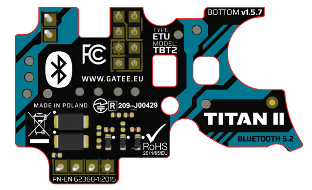Gate TITAN II Bluetooth® Expert for V2 Gearbox [AEG Rear Wired] - Gate - view 2