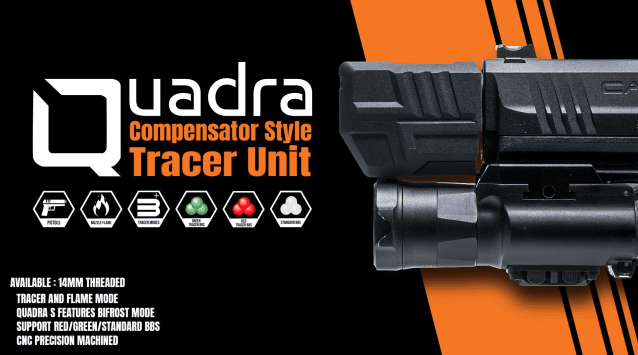 AceTech Quadra S Bifrost Red/Green Pistol Tracer Unit - Black - AceTech Airsoft - view 7