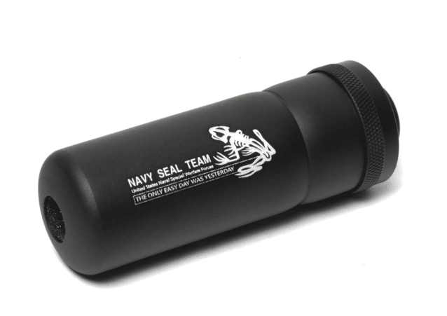 NAVY SEAL 'BONE FROG' SUPPRESSOR (BLACK) 14MM CCW - G&G