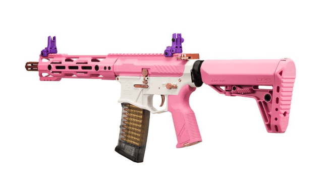CM16 STEALTH 556 (TAFFY PINK) COMBAT MACHINE AEG - G&G - view 6
