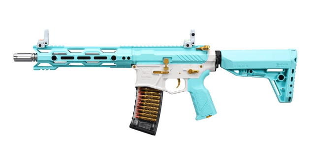 CM16 STEALTH 556 (MACARON BLUE) COMBAT MACHINE AEG - G&G