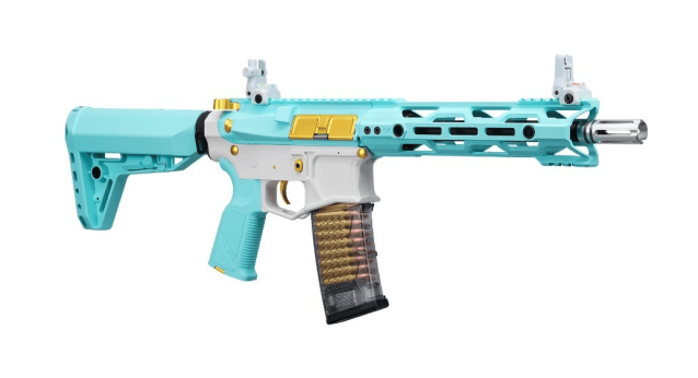 CM16 STEALTH 556 (MACARON BLUE) COMBAT MACHINE AEG - G&G - view 3