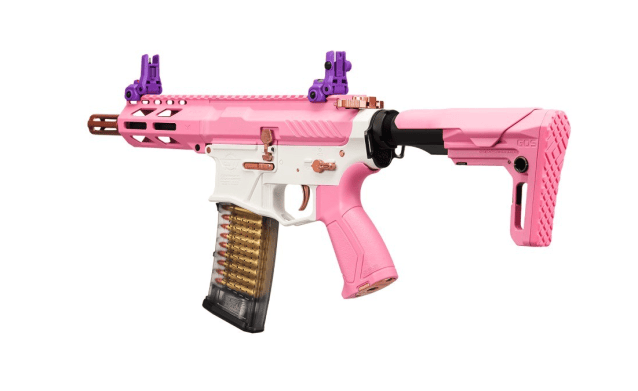 CM16 BATTO (CQB - TAFFY PINK) COMBAT MACHINE AEG - G&G - view 2