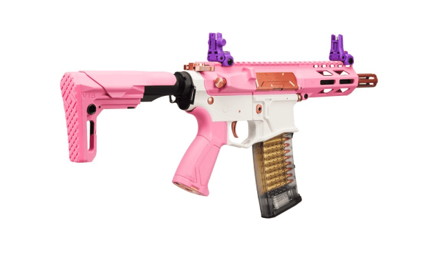 CM16 BATTO (CQB - TAFFY PINK) COMBAT MACHINE AEG - G&G - view 3