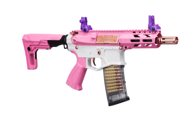 CM16 BATTO (CQB - TAFFY PINK) COMBAT MACHINE AEG - G&G - view 5