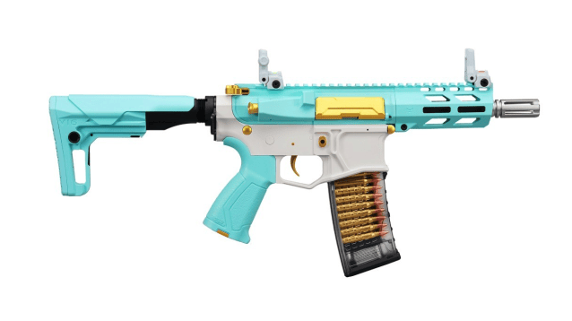 CM16 BATTO (CQB - MACARON BLUE) COMBAT MACHINE AEG - G&G - view 4