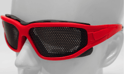 DEFENCE PRO'S MESH EYE PROTECTION RED