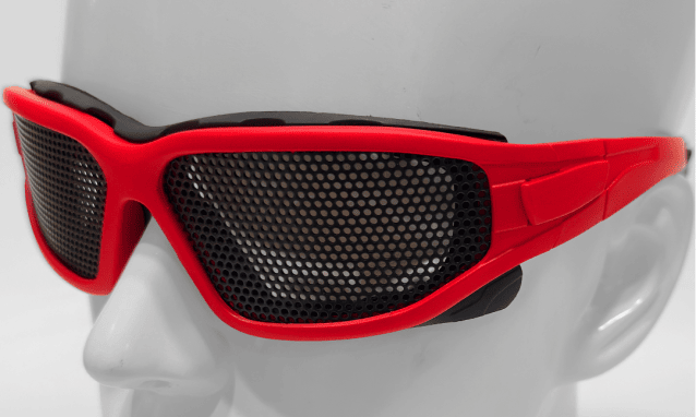 DEFENCE PRO'S MESH EYE PROTECTION RED - Airsoft Eye Protection