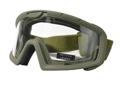 BATTLE VISOR GREEN - NO INSERT PROTECTIVE EYEWEAR